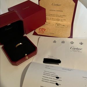 Cartier Love Wedding Band Size 55 (US 7)